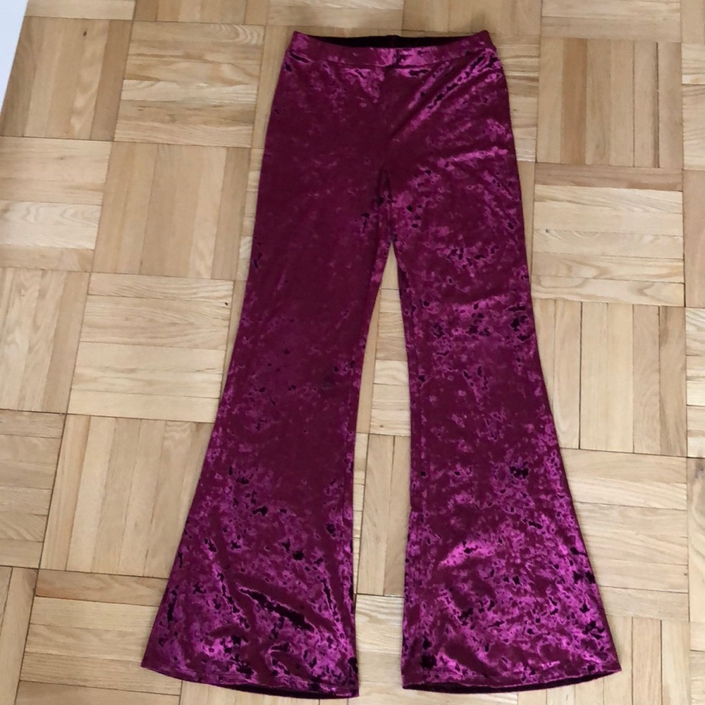 Red Velvet Bell Bottoms